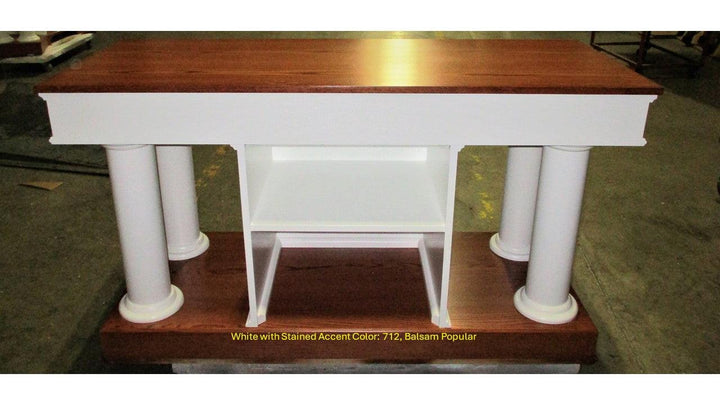 Communion Table Custom 810-Back 712 Balsam Popular-Communion Tables and Altars-Podiums Direct