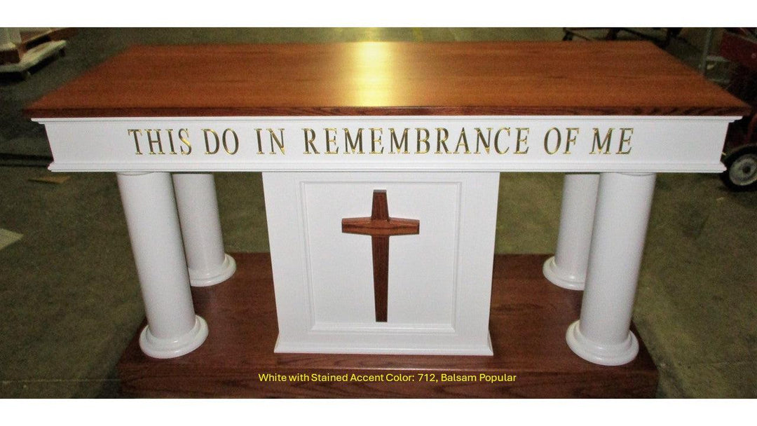 Communion Table Custom 810-Front 712 Balsam Popular-Communion Tables and Altars-Podiums Direct