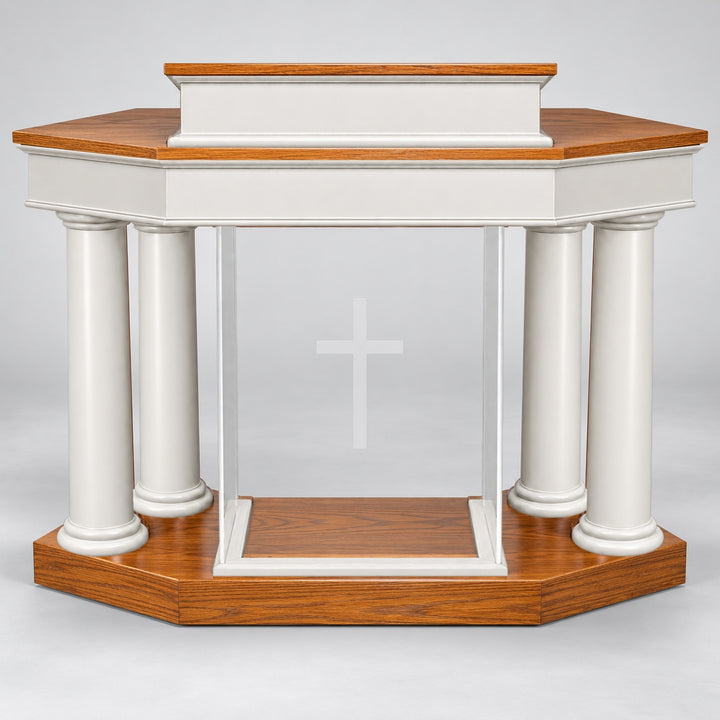 810WA pulpit — Medium Oak 