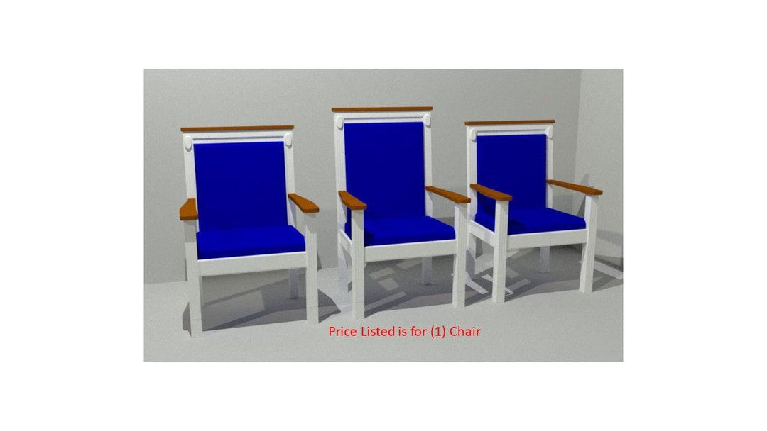 Clergy Church Chair 822TT Series 44" Height Side Chair-Clergy Church Chairs-Podiums Direct