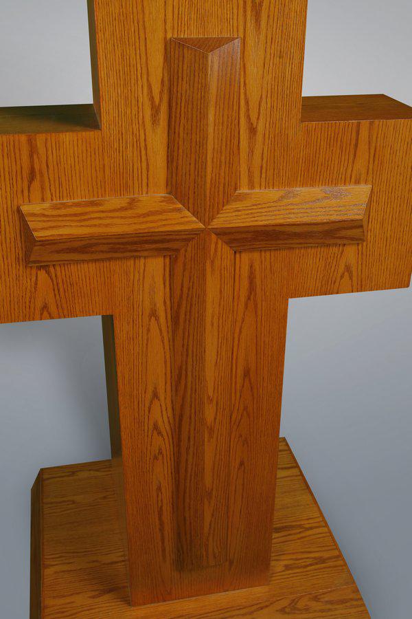 Church Wood Cross Pulpit No. A-2 - FREE SHIPPING!