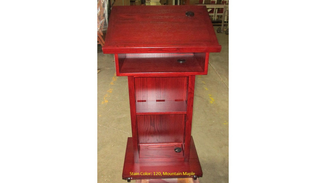 Handcrafted Solid Hardwood Lectern Royal-Back 120 Mountain Maple-Handcrafted Solid Hardwood Pulpits, Podiums and Lecterns-Podiums Direct