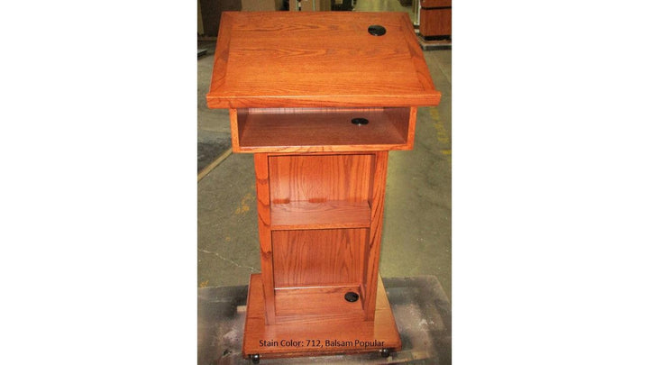 Handcrafted Solid Hardwood Lectern Royal-Back 712 Balsam Popular-Handcrafted Solid Hardwood Pulpits, Podiums and Lecterns-Podiums Direct