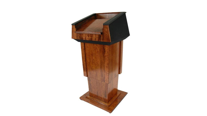 Handcrafted Solid Hardwood Lectern PRES500-LIFT Presidential Lift-Back Cherry Wood Red Mahogany-Handcrafted Solid Hardwood Pulpits, Podiums and Lecterns-Podiums Direct