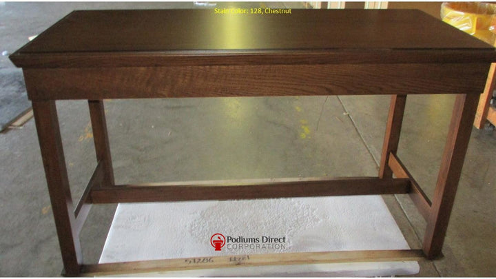 Communion Table NO 405-Back 128 Chestnut-Communion Tables and Altars-Podiums Direct