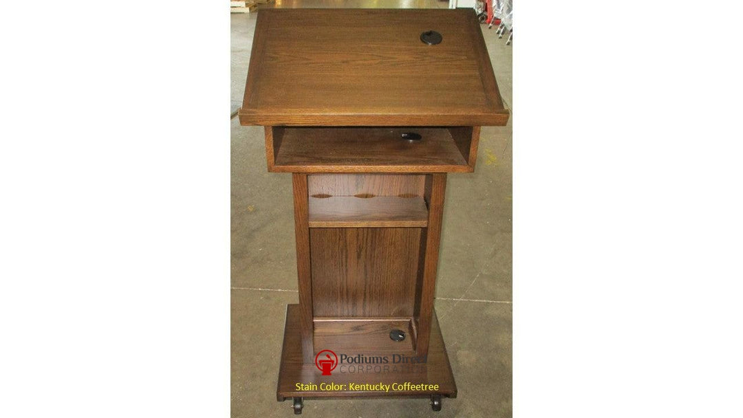 Handcrafted Solid Hardwood Lectern Royal-Back 126 Kentucky CoffeetreeHandcrafted Solid Hardwood Pulpits, Podiums and Lecterns-Podiums Direct