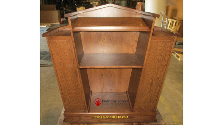 Church Wood Pulpit Victory Style V Shape with Fluting 300 - FREE SHIPPING!