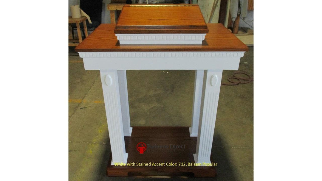 Church Wood Pulpit Colonial Open TOP-605 - FREE SHIPPING!