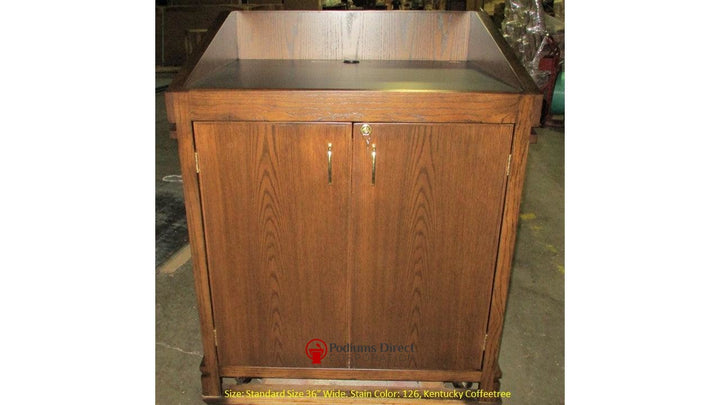 Handcrafted Solid Hardwood Lectern Heritage-Back 126 Kentucky Coffeetree-Handcrafted Solid Hardwood Pulpits, Podiums and Lecterns-Podiums Direct