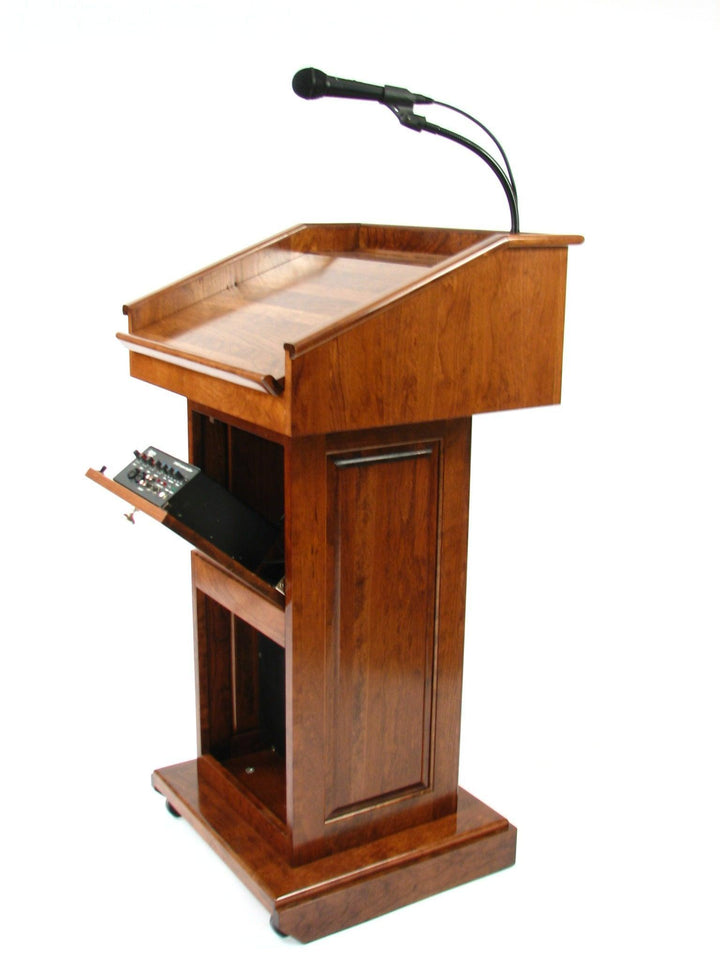 Handcrafted Lectern With Wireless Sound System - FREE SHIPPING!
