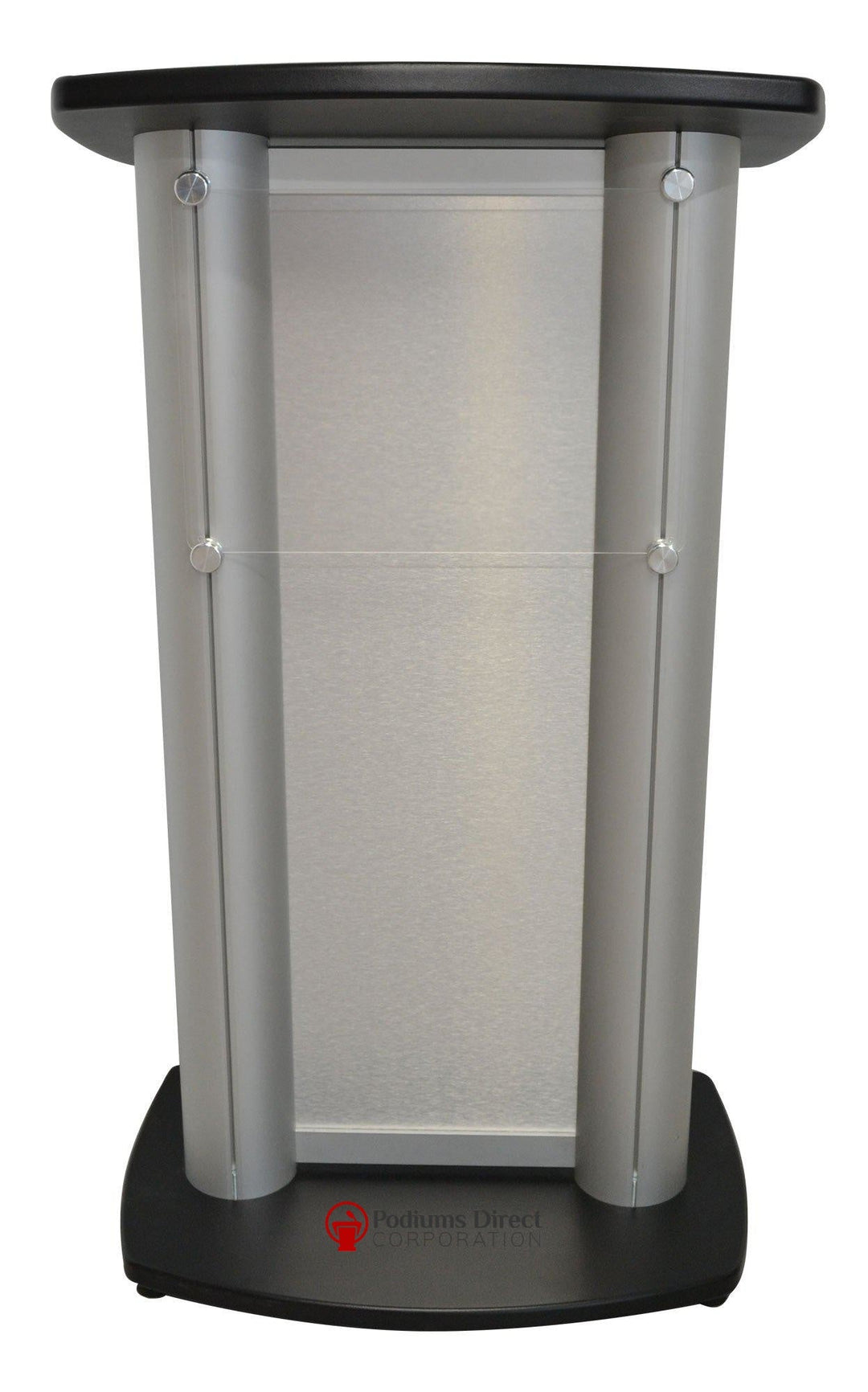 Contemporary Lectern and Podium CS1 Aluminum Lectern-Front-Contemporary Lecterns and Podiums-Podiums Direct