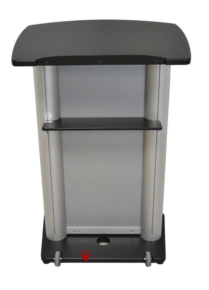 Contemporary Lectern and Podium CS2 Aluminum Lectern-Back-Contemporary Lecterns and Podiums-Podiums Direct