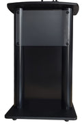 CS2 Deluxe Wide Black Aluminum Column Lectern