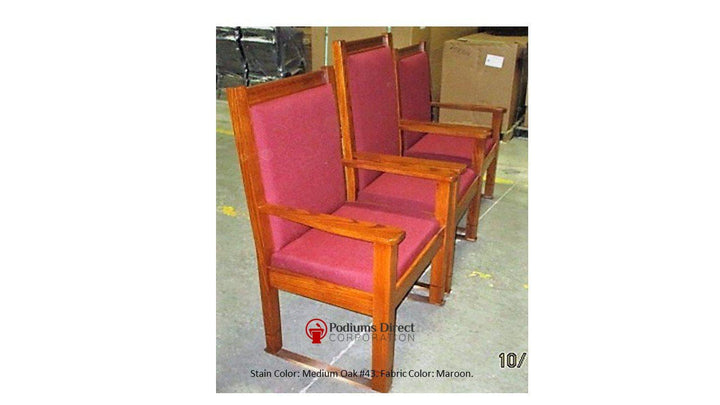 Straight Top Clergy Chair NO 400 Series, side chair, Side