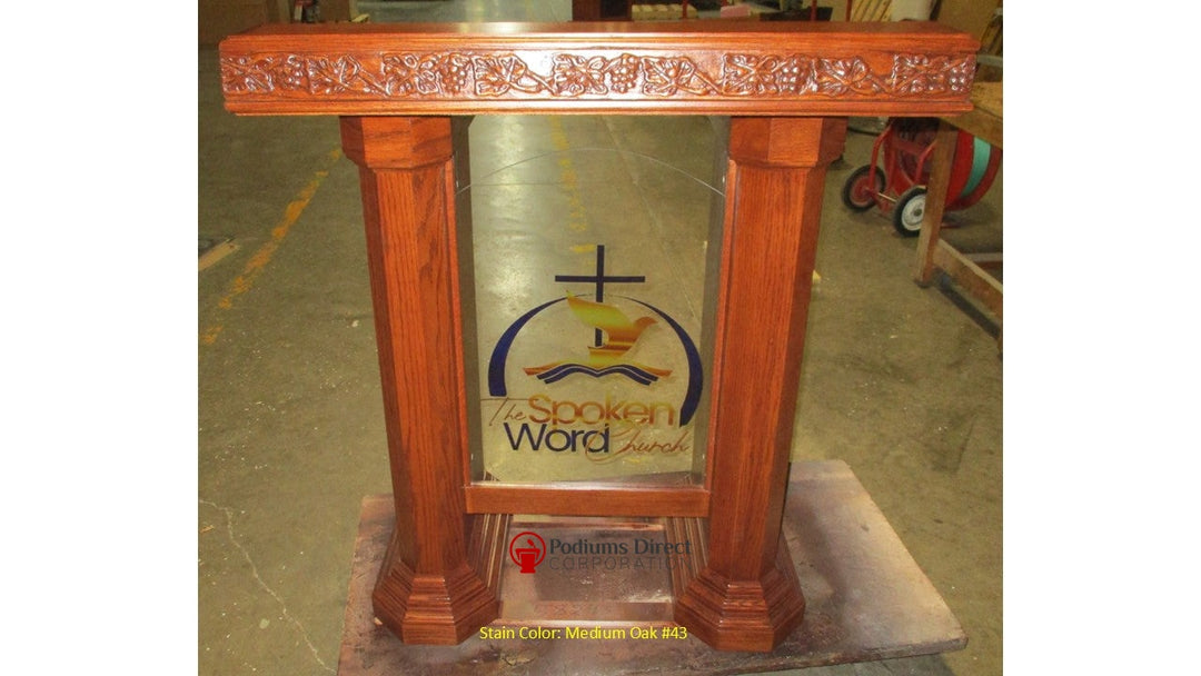 Wood with Acrylic Pulpit NO 5405 - FREE SHIPPING!