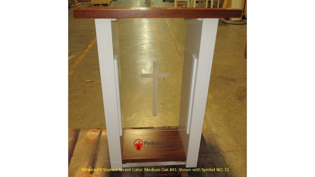 Wood with Acrylic Pulpit NO. P103 - FREE SHIPPING!