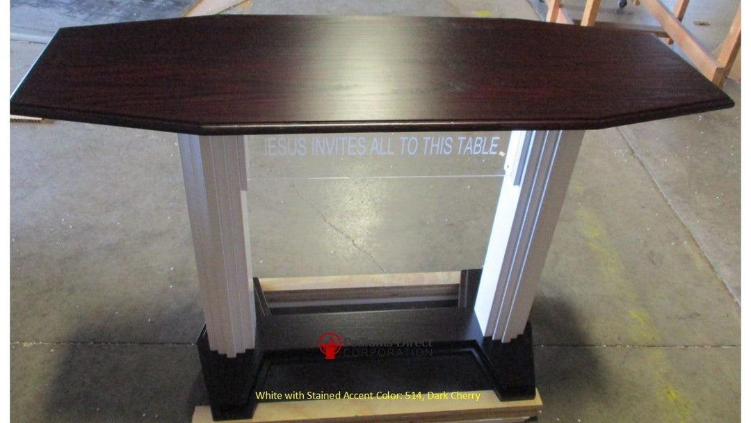 Preaching Table Communion Table 705W Proclaimer Acrylic and Wood Style – Podiums Direct