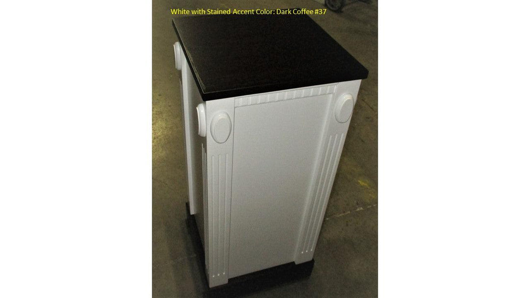 Flower Stand TFS-603-Dark Coffee 37-Tithe Boxes, Baptismal Font, Flower Stands, and Offering Tables-Podiums Direct
