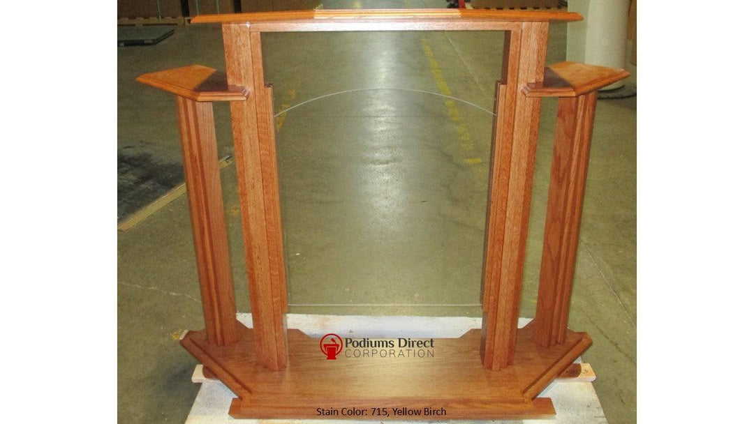 Wood with Acrylic Pulpit w/Wings 702 Proclaimer - FREE SHIPPING!