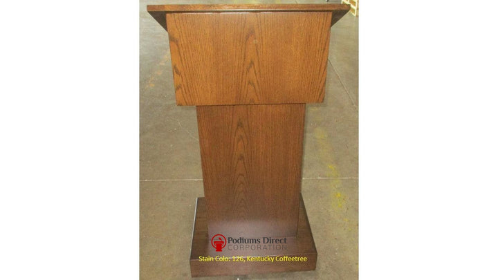 Handcrafted Solid Hardwood Lectern Royal-Front  126 Kentucky CoffeetreeHandcrafted Solid Hardwood Pulpits, Podiums and Lecterns-Podiums Direct