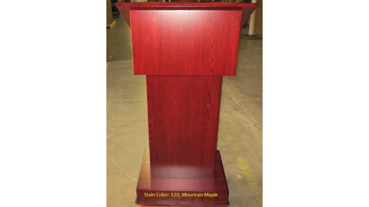 Handcrafted Solid Hardwood Lectern Royal-Front  120 Mountain Maple-Handcrafted Solid Hardwood Pulpits, Podiums and Lecterns-Podiums Direct