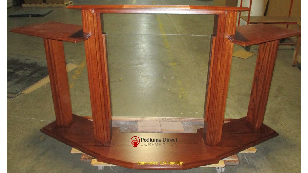 Wood with Acrylic Pulpit w/Wings 703 Proclaimer - FREE SHIPPING!