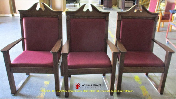 Clergy Church Chair TPC-296S/NO 8200 Series 48" Height Side Pulpit Chair