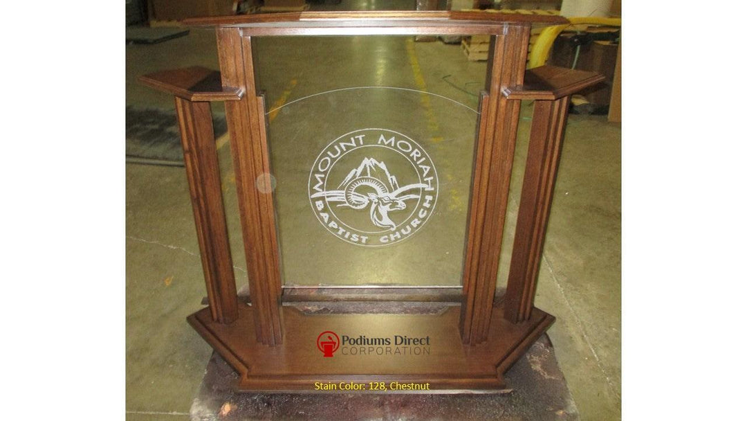 Wood with Acrylic Pulpit w/Wings 702 Proclaimer - FREE SHIPPING!