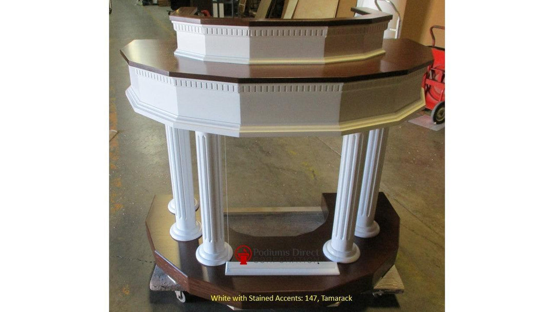 Wood with Acrylic Pulpit Custom No. 5 - FREE SHIPPING!