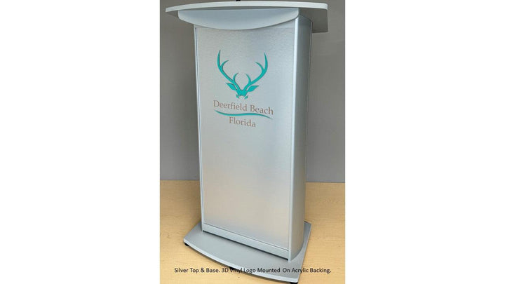 Contemporary Lectern and Podium H2 Standard Aluminum Lectern - FREE SHIPPING!