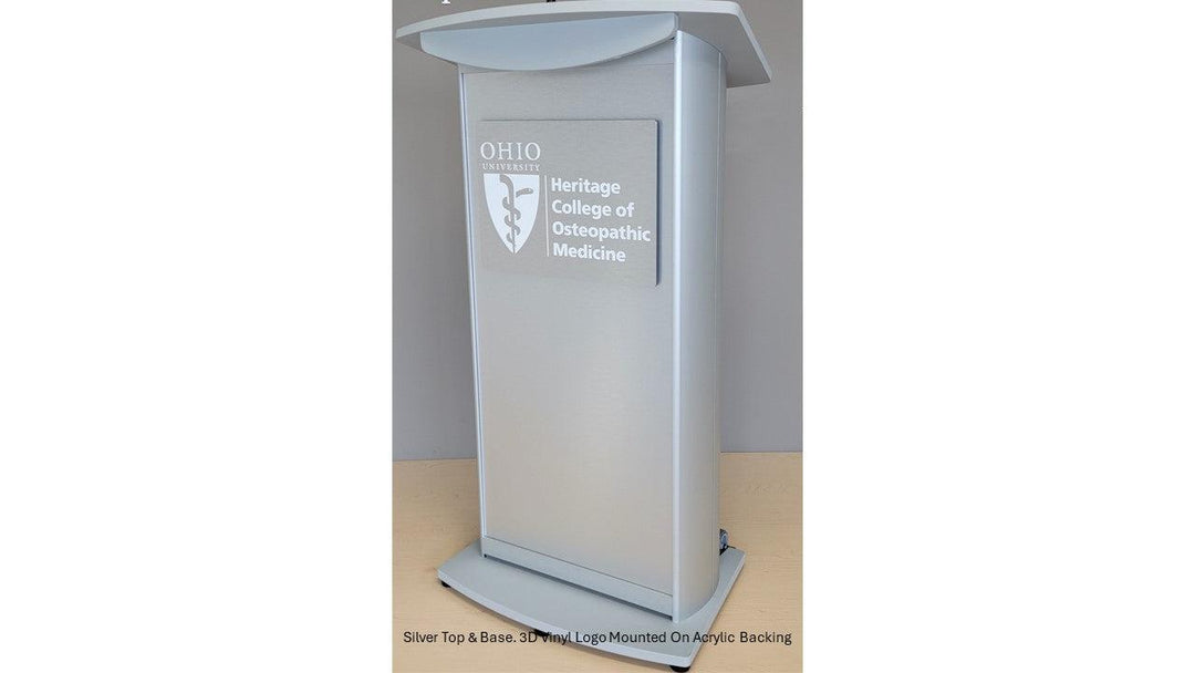 Contemporary Lectern and Podium H2 Standard Aluminum Lectern - FREE SHIPPING!