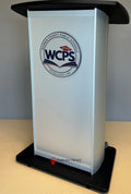 H2W Wide-Top Aluminum Lectern