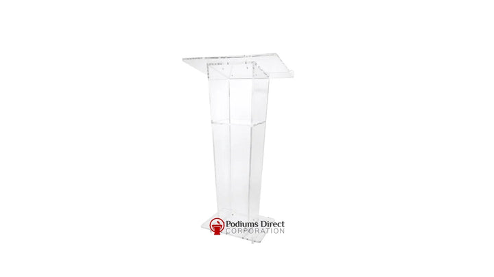Acrylic Lectern Clear Vail - FREE SHIPPING!