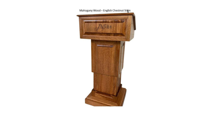 Handcrafted Solid Hardwood Lectern CLR235-LIFT Counselor Lift-Mahogany Wood English Chestnut-Handcrafted Solid Hardwood Pulpits, Podiums and Lecterns-Podiums Direct