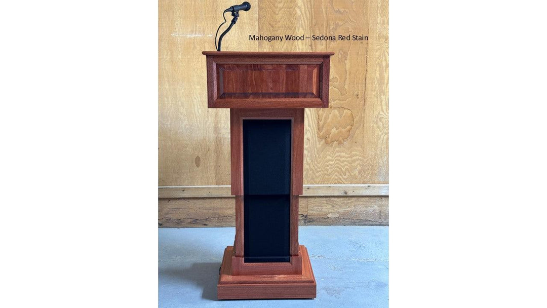 Handcrafted Solid Hardwood Lectern CLR235-EV-L Counselor Evolution Lift with Sound Lectern - FREE SHIPPING!