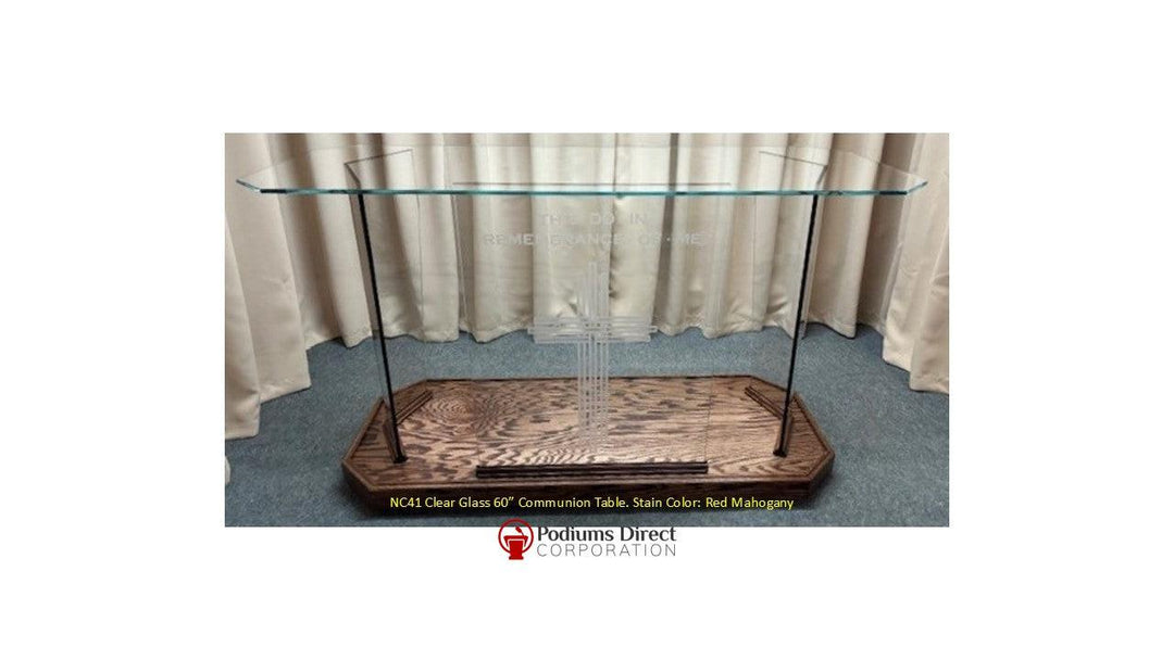 Glass Communion Table NC41/NC41G Prestige Elegance - FREE SHIPPING!