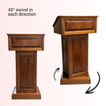 Rotating Hardwood Lectern: Counselor Swivel [CLR235-S]