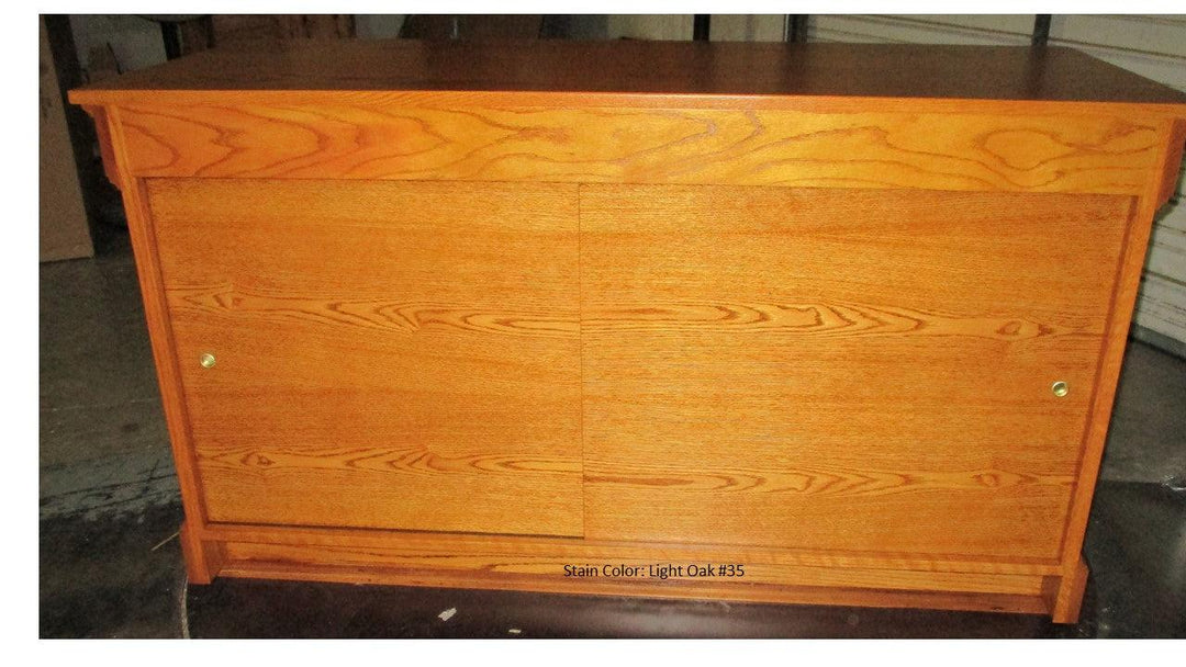 Communion Table NO 900 Closed Style-Back Light Oak 35-Communion Tables and Altars-Podiums Direct