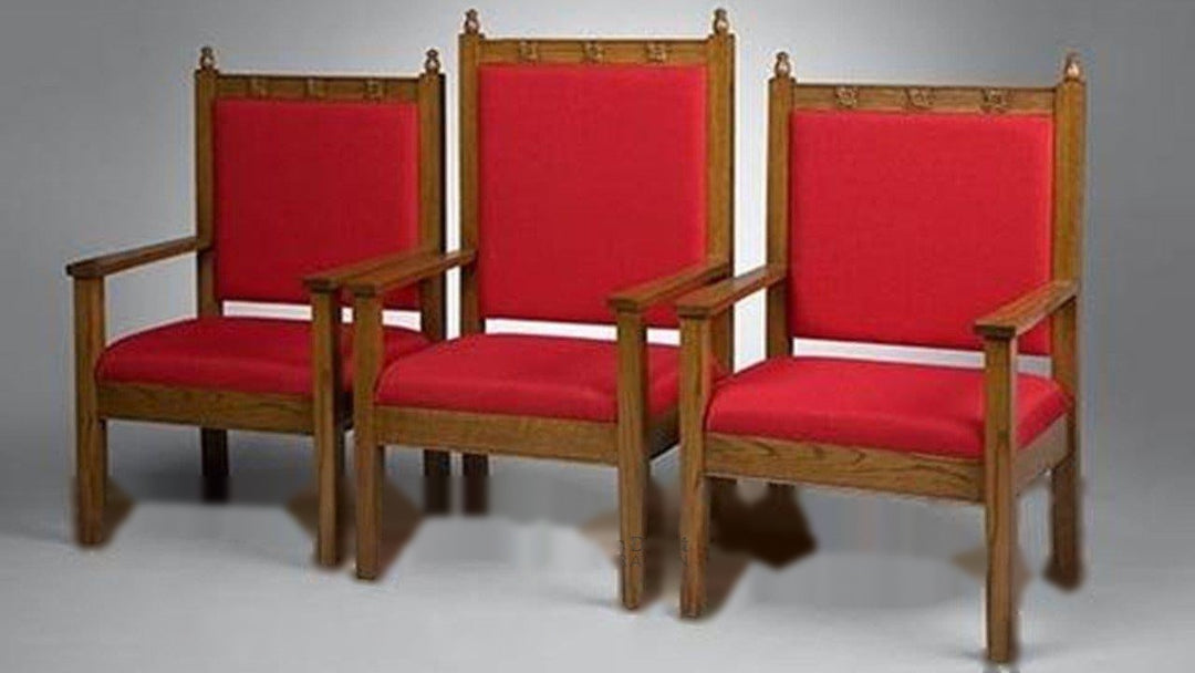 Clergy Church Chair NO 200 Series 48" Height Center Chair-Clergy Church Chairs-Podiums Direct