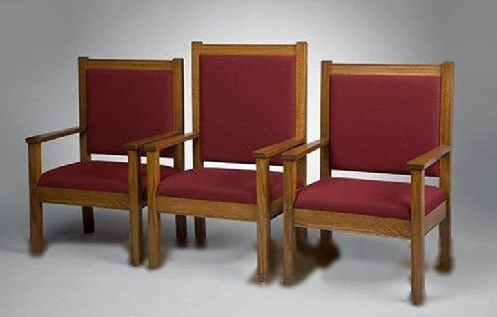 Clergy Church Chair NO 400 Series 48" Height Center Chair-Clergy Church Chairs-Podiums Direct