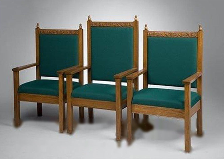 Clergy Church Chair NO 500 Series 48" Height Center Chair-Clergy Church Chairs-Podiums Direct