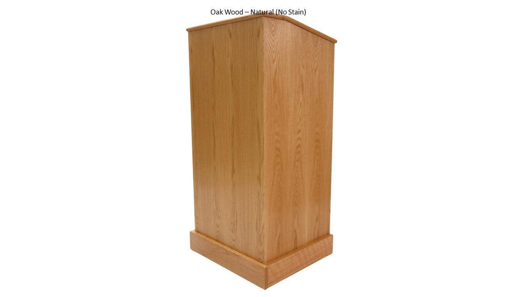 Handcrafted Solid Hardwood Lectern The Graduate-Oak Wood Natural-Handcrafted Solid Hardwood Pulpits, Podiums and Lecterns-Podiums Direct