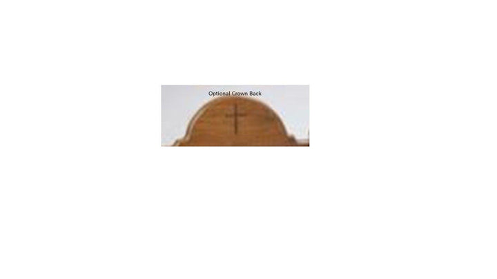 Clergy Church Chair NO 200 Series 44" Height Side Chair-Optional Crown-Clergy Church Chairs-Podiums Direct