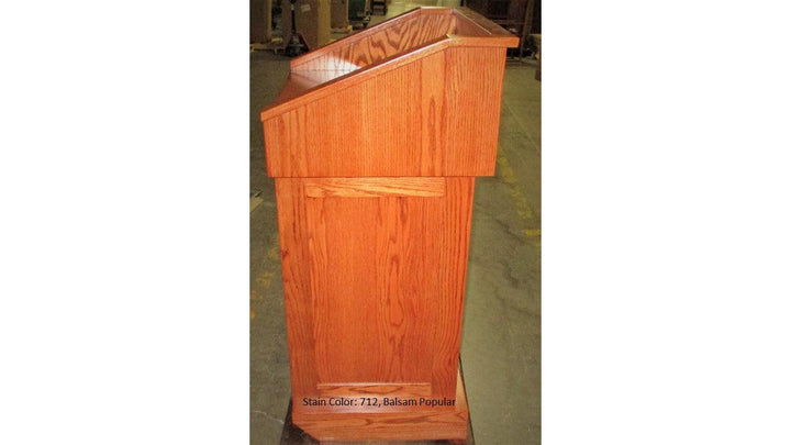 Handcrafted Solid Hardwood Lectern Celebrity-Side 712 Balsam Popular-Handcrafted Solid Hardwood Pulpits, Podiums and Lecterns-Podiums Direct