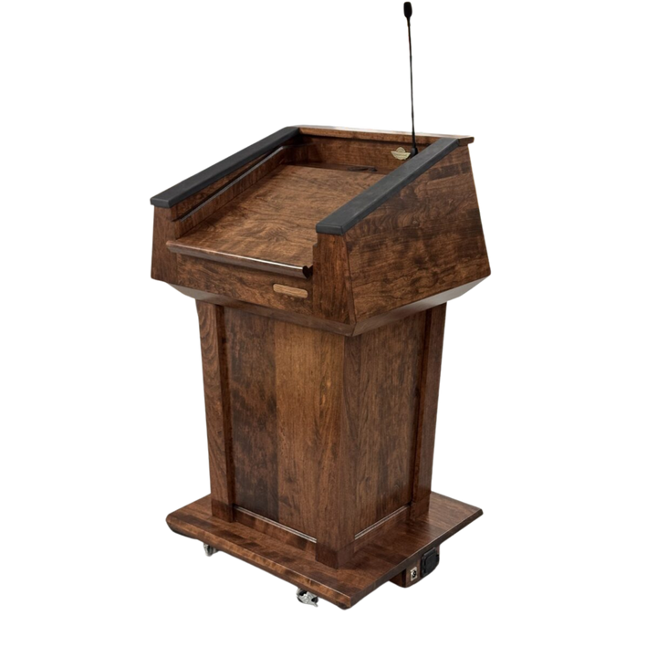 Height-Adjustable Wooden Lectern: Presidential Lift [PRES900-LIFT]
