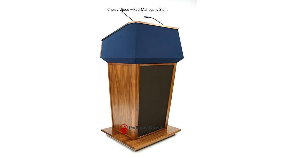 Sound Lectern PRES900-EV Presidential Plus Evolution Podium-Cherry Wood Red Mahogany Stain-Sound Podiums and Lecterns-Podiums Direct