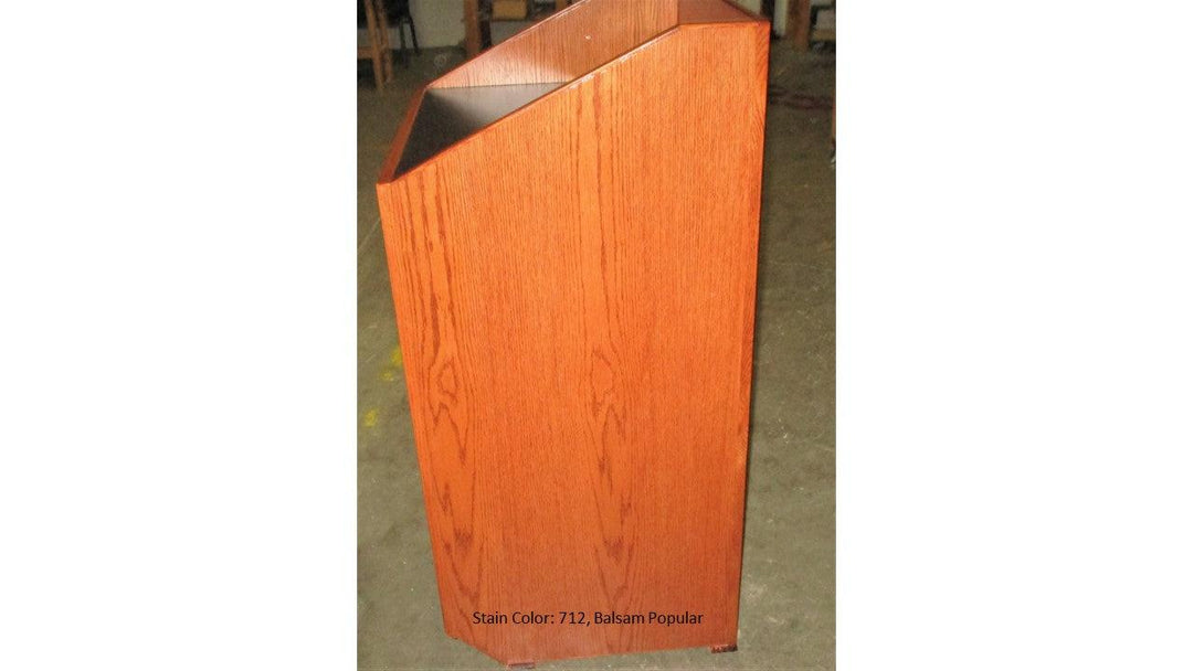 Handcrafted Solid Hardwood Lectern Spartan-Side 712-Handcrafted Solid Hardwood Pulpits, Podiums and Lecterns-Podiums Direct