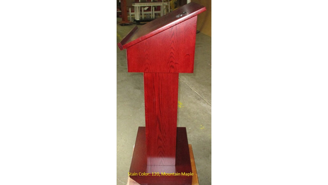 Handcrafted Solid Hardwood Lectern Royal-Side 120 Mountain Maple-Handcrafted Solid Hardwood Pulpits, Podiums and Lecterns-Podiums Direct