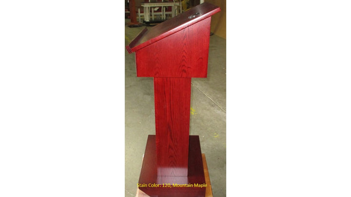 Handcrafted Solid Hardwood Lectern Royal-Side 120 Mountain Maple-Handcrafted Solid Hardwood Pulpits, Podiums and Lecterns-Podiums Direct