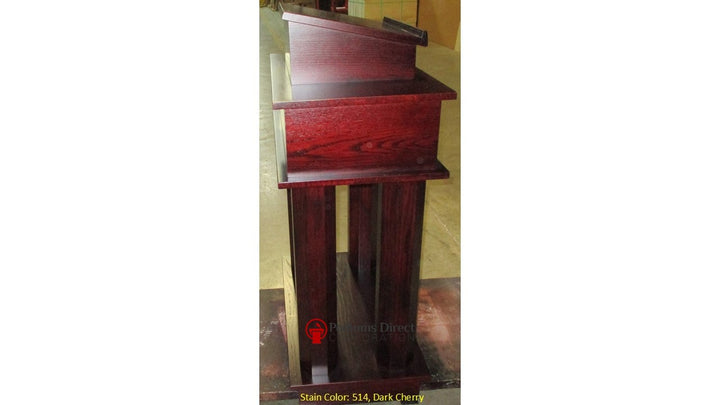 Wood with Acrylic Column Pulpit 810 Exhorter - FREE SHIPPING!